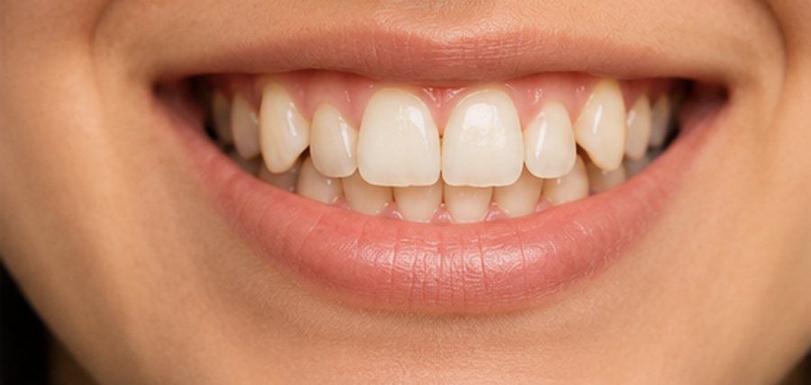 Smile before Invisalign treatment